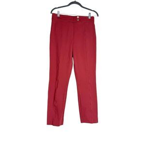 Spanx burgundy skinny ponte ankle pants size M